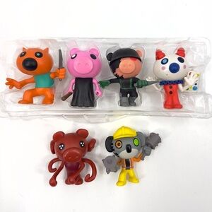 Roblox Piggy Collectible Figure Pack Series 1 Set of 6 Lot Bundle 3 Inch Toys